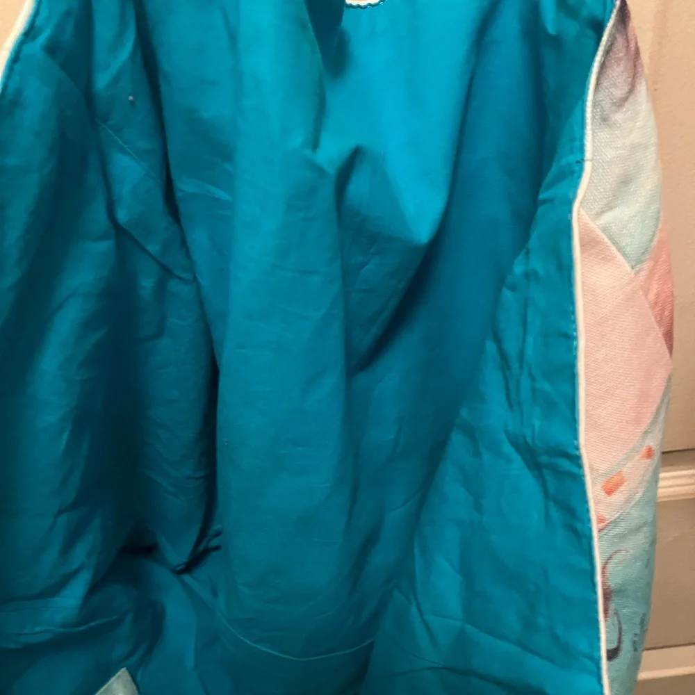 SEA LIFE LOVE Manatees Octopus Turtle Seagulls Tote Canvas Beach Bag. New. - Picture 6 of 7